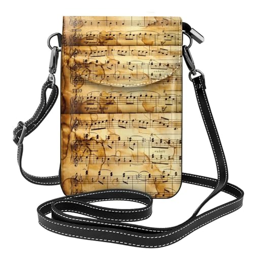 Portefeuille en cuir PU avec bandoulière pour ranger téléphone et cartes