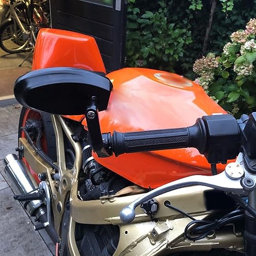 Rétroviseurs moto universels bleus pour éliminer les angles morts - 3