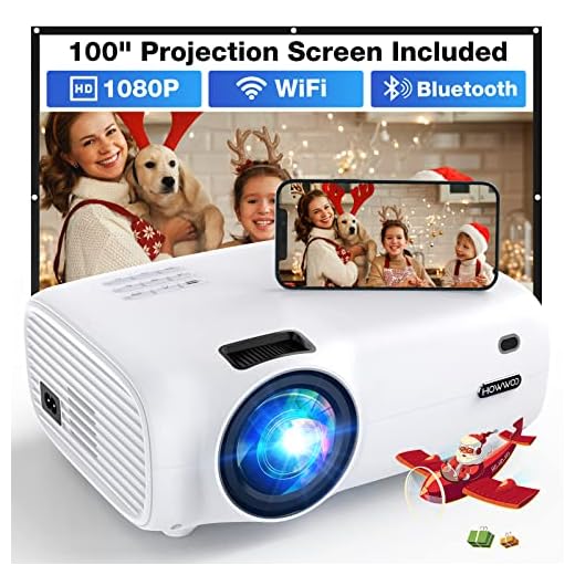Proyector WiFi Bluetooth, 9000 Lúmenes 1080P Nativo Proyector Soporte 4K, Corrección Trapezoidal, Función Zoom, Full HD Cine En Casa Mini Proyector para Teléfono/TV Stick/VGA/USB/HDMI