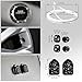 CAR PASS 30 PCS Bling Diamond Car Accessories Set for Women, Bling Steering Wheel Covers 15 Inch, Shining Rhinestone License Plate Frame, Sparkly Phone Holder, Cute Interior Set Decorations, Black
