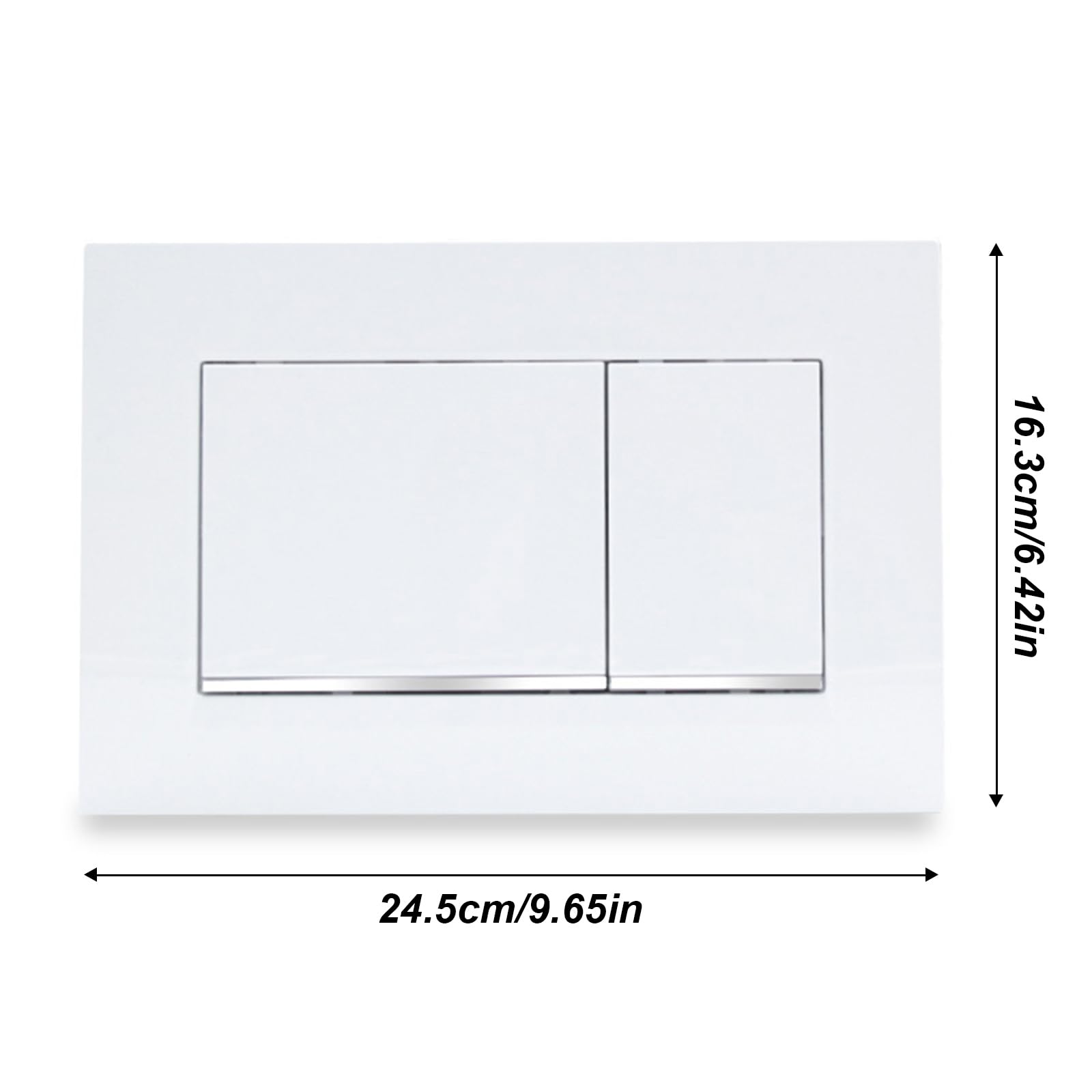Piastra a pressione con set di rilascio del lavello, piastra a pressione WC compatibile con Geberit Sigma 30, plastica ABS per una maggiore durata e durata, facile installazione