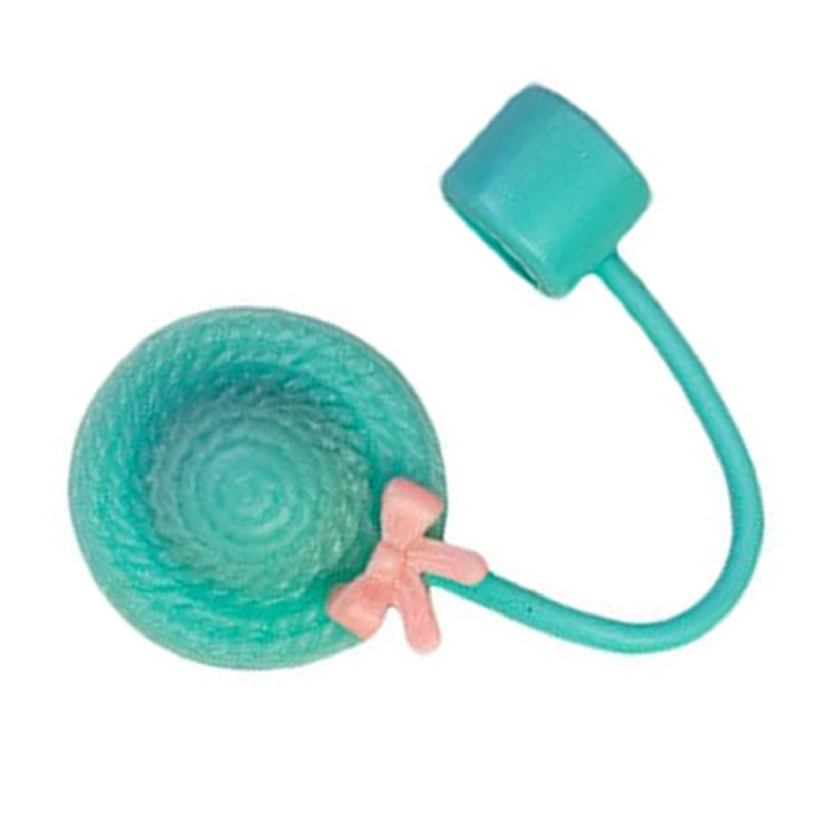 Silicone Straw Covers Caps Lovely Hat Shape Straw Plug Dustproof Drinking Tip Lid for Tumblers Silicone Covers Caps Outdoor Accessory