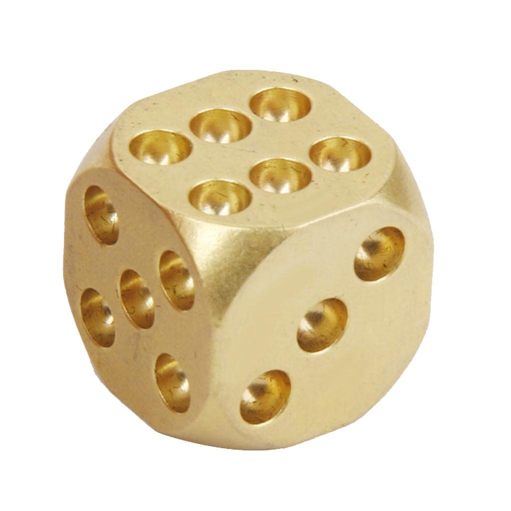 UJEAVETTE® 13mm Solid Brass Dice 6-Side Spot with Round Corner