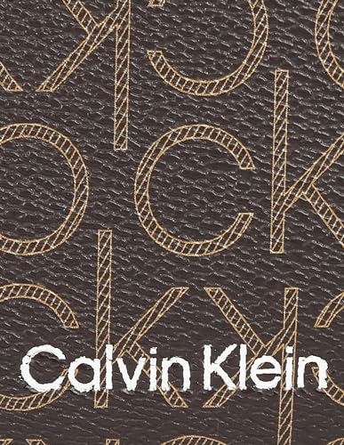 Image of Calvin Klein Reyna Crossbody, Brown /Khaki /Black Logo