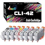 4Benefit CLI-42 8 Colors Set Compatible Premium Ink Cartridge for CLI-42 Pixma Pro-100 (1 Black, 1 Cyan, 1 Gray, 1 Light Gray, 1 Magenta, 1 Yellow, 1 Photo Cyan, 1 Photo Magenta)