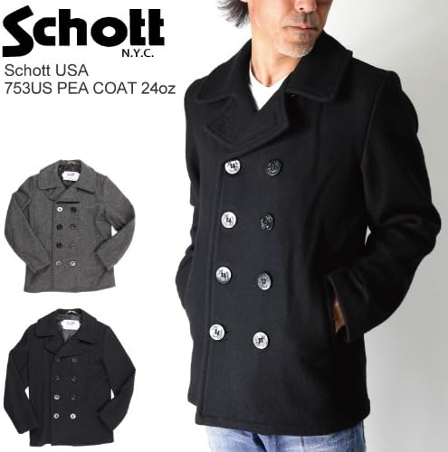 ショット Schott ショット 735 ピーコート 40 87 Navy 7118 コート ジャケット 通販