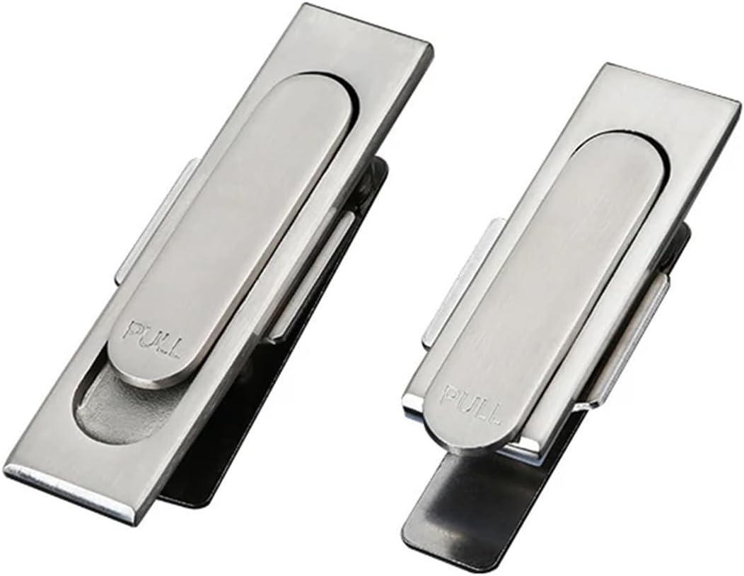Lock 2Sets Stainless Steel Small Control Box Electric Cabinet Long Mechanical Large Plane Lock Electric Cabinet(2 sets-717-2-steel)