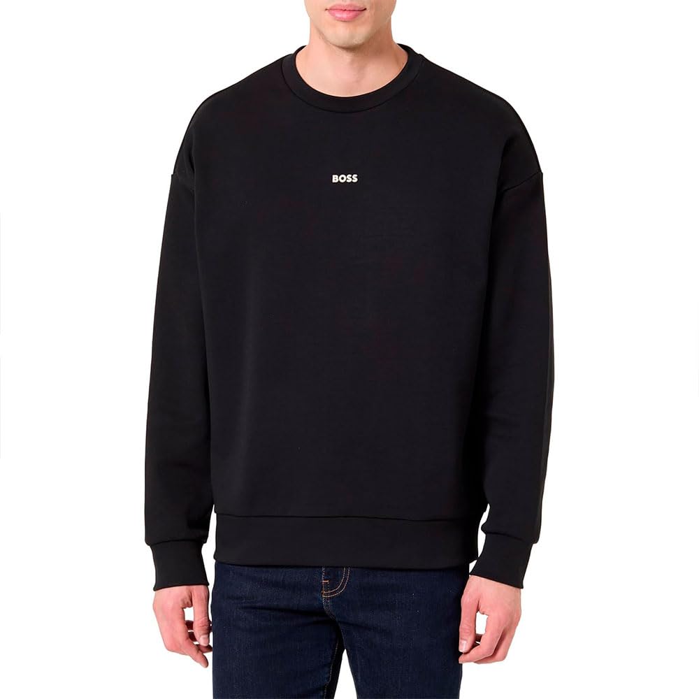 Hugo Men's Black Sweatshirts, Xl, Stenson Sweatshirt
