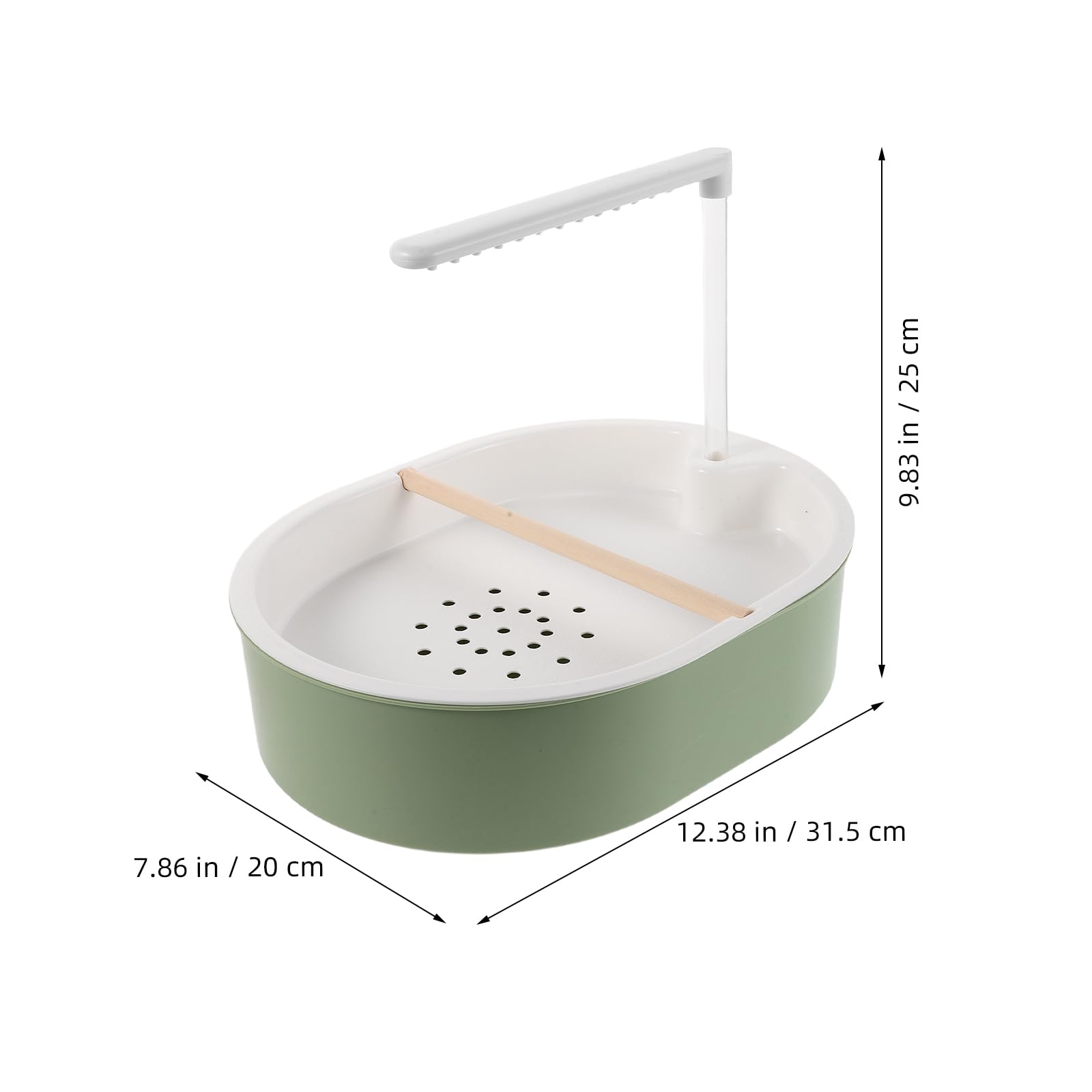 ifundom Automatische Vogelbadekäfigdusche mit Doppelduschsystem, 5w