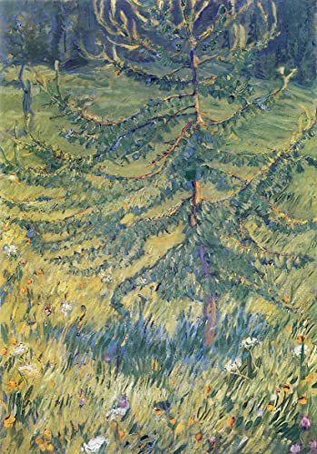Tableau Mélèzes par Marc poster art mural 60x90cm pour décoration chambre