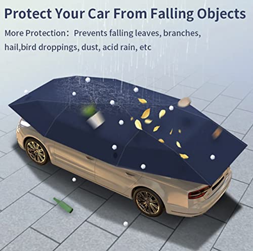 Universal Car Sun Shade Umbrella, Movable Carport, Automatically Foldable Car Canopy, Cover Tent Cloth for car, UV Protect Waterproof 181 inches Protector Windshield, Car Parasol