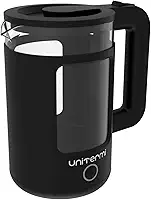 Chaleira Elétrica Inox e Vidro 1,5L 110V Unitermi (PRETA)