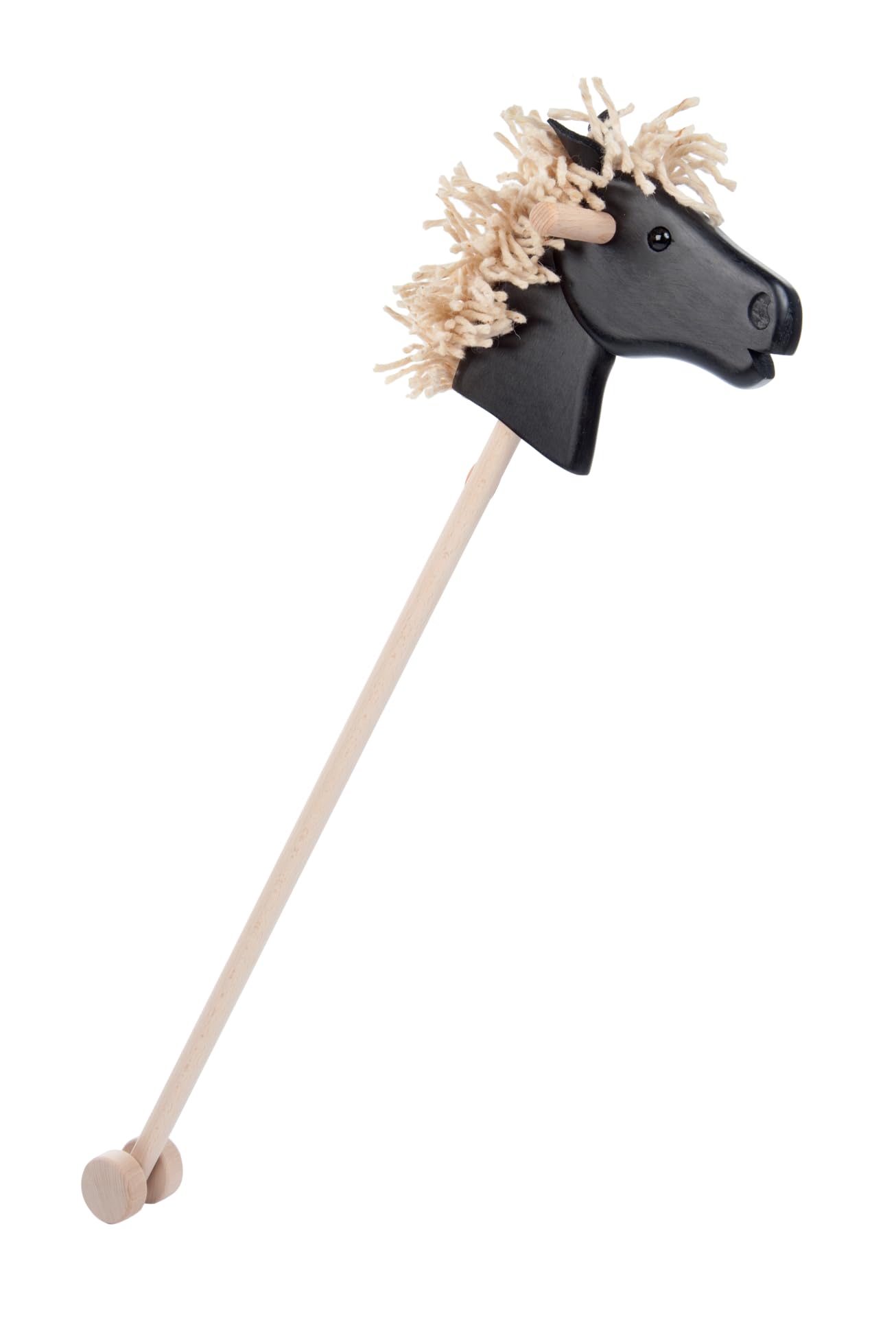 Steckenpferd RAPPE | Stockpferd, Stabpferd, Holzpferd, schwarzes Pferd