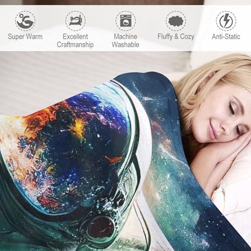 Couverture astronaute 180x200 cm douce pour lit - 4