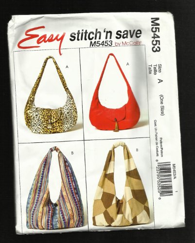 Patron McCalls 5453 de sacs facile Stitch N Save pour couture débutant