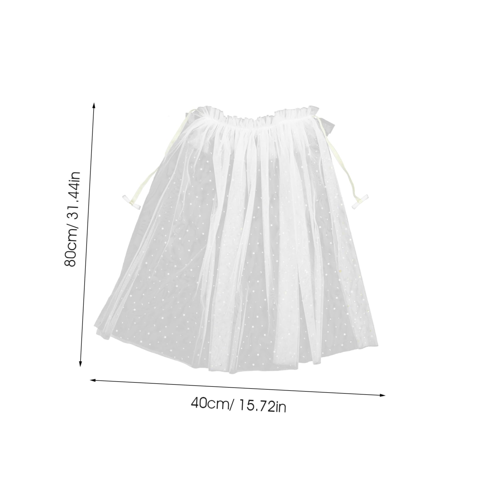 1pezzi Mantello Di Garza Per Bambina Bianco Mantello Da Festa Costume Da Mascherata Per Ragazzo Ragazza Facile Indossare e Pulire Per Feste Di Compleanno Ed Eventi Tema