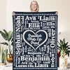 callie Personalized Family Name Blankets, Custom Soft Flannel Name Blankets Throw Gifts for Daughter, Mom, Dad, Grandma, Grandpa #1