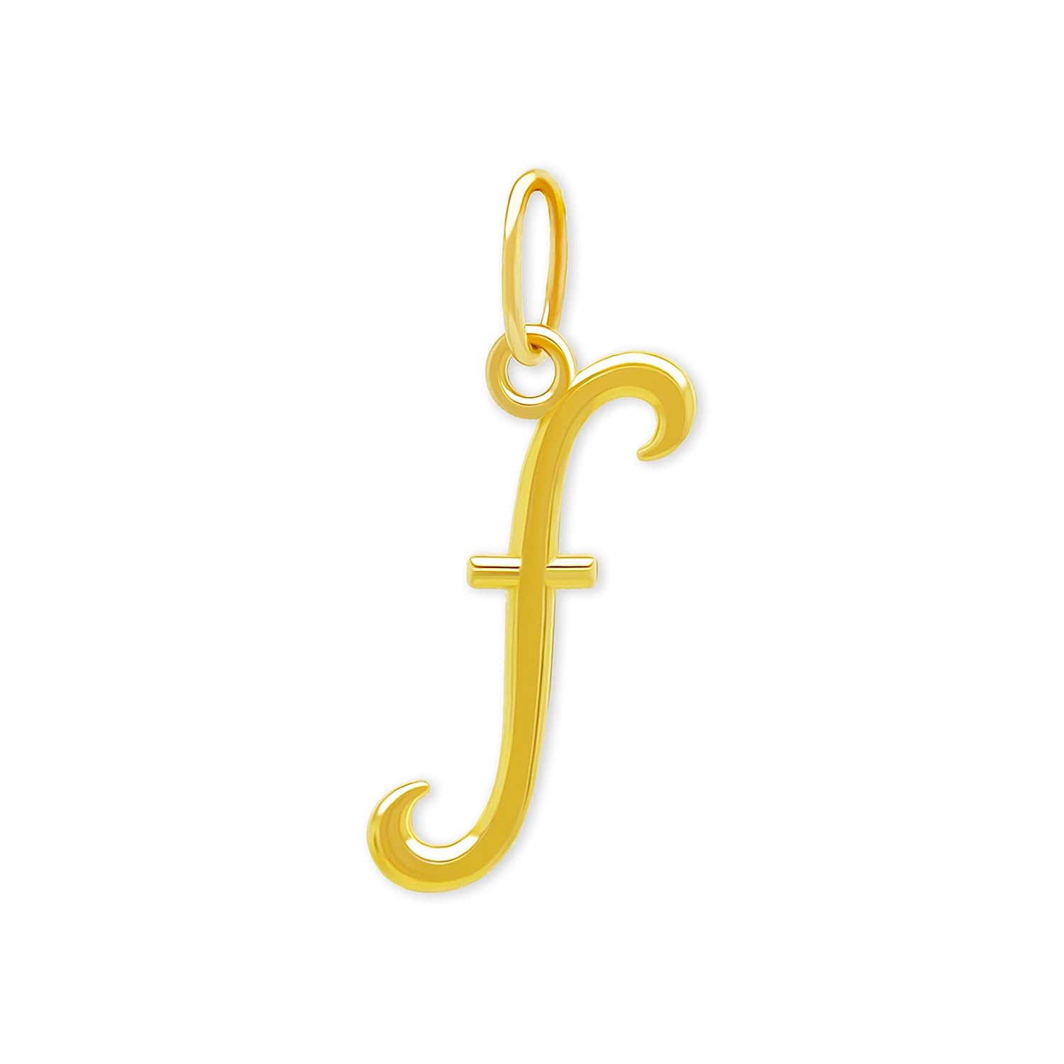 Charm America- Letters A-Z Small Initial Charm For Necklace - 10 Karat Gold -Letter Pendant Necklace for Women - Fashion Jewelry