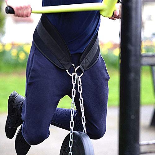 1Pc Weight Lifting Belt,Thick Neoprene Weight Lifting Belt With Chain Dipping Belt Waist Support For Pull Up Chin Up Kettlebell Barbell Fitness,No Chain #TOP4