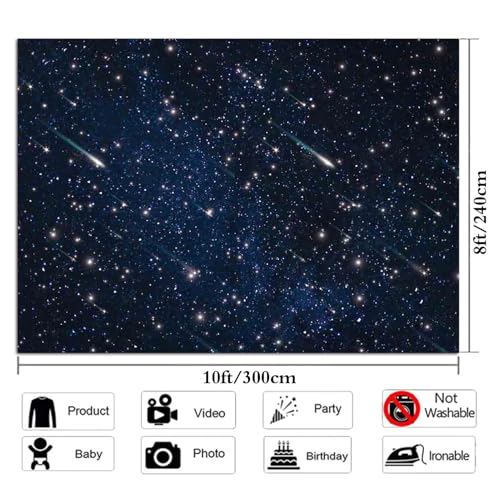 Fondo fotográfico galaxia cielo estrellado 210x150 cm miniatura 6