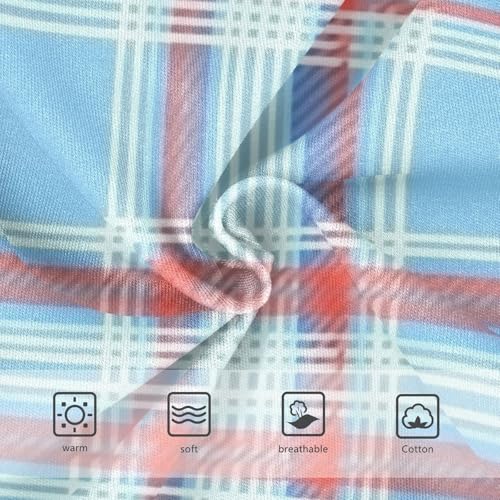 Girls' Cotton Briefs Toddler Cotton Underwear for Toddler Girls Blue Red Plaid3