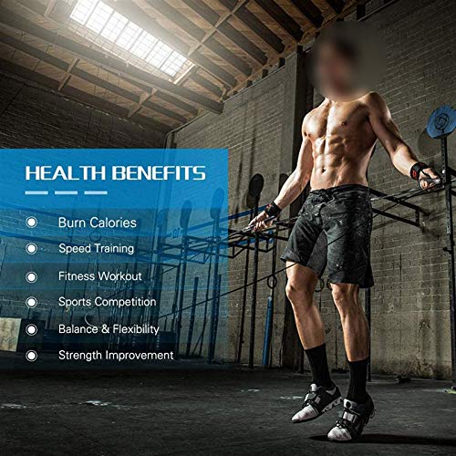 Skakanka Samoblokująca prędkość skakanka regulowane skakanki liny antypoślizgowe silikonowe uchwyt świetnie do ćwiczeń fitness