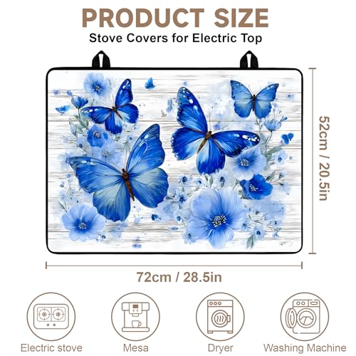 Image of Stove Guard Mat for Electric Stoves -Heat-Resistant Protector, Non-Slip Kitchen Counter Mat Stylish Kitchen Decor (Butterfly)