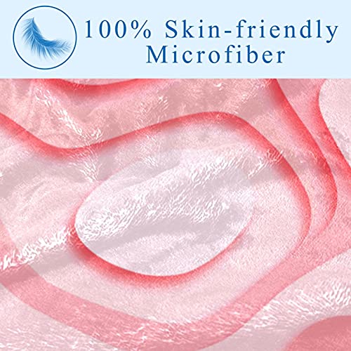 Couverture douce pour lit et canapé : confort rose abstrait - 4