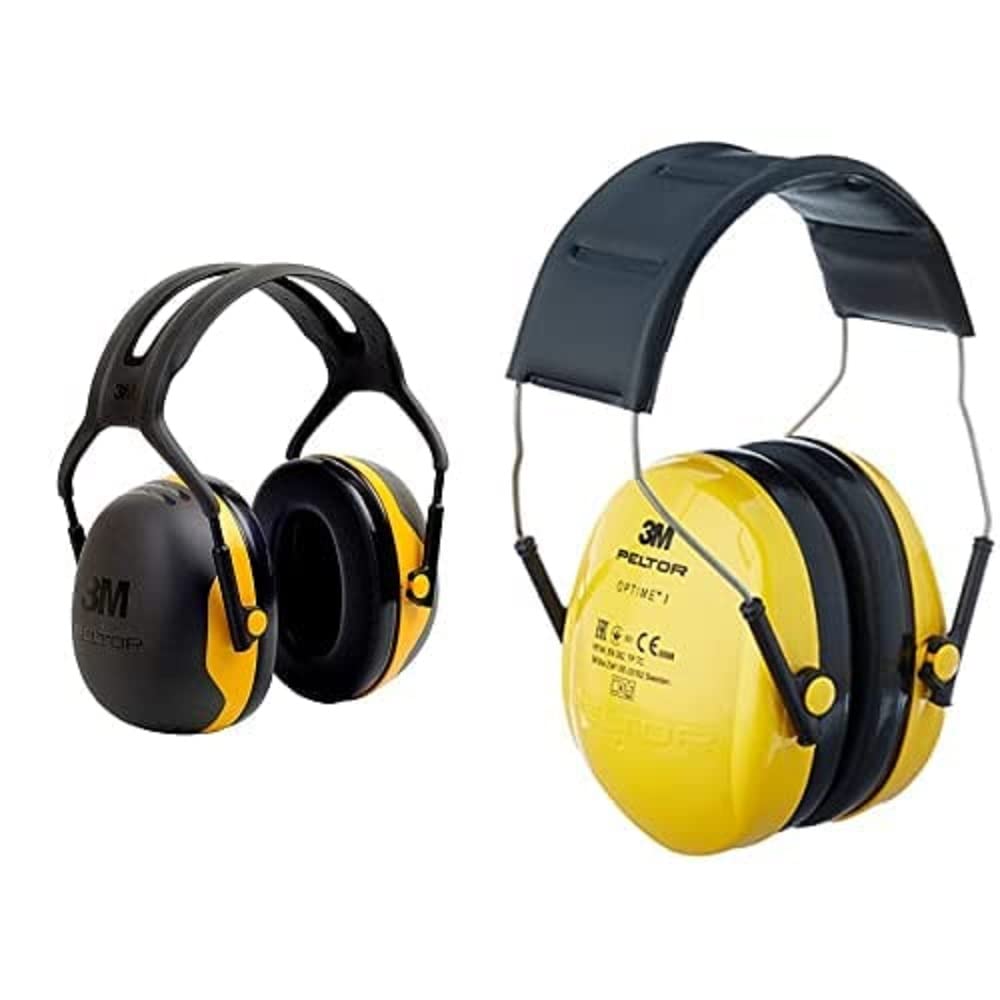 3M Peltor X2 Kapselgehörschutz - idealer Gehörschutz vor hohen Geräuschpegeln im Bereich von 94-105 dB (SNR: 31 dB), Schwarz/Gelb Peltor Optime I Ohrenschützer H510A, gelb, 1er Pack, Einheitsgröße