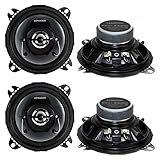 4) New Kenwood KFC-1065S 4' 420 Watt 2-Way Car Audio Coaxial Car Speakers Stereo