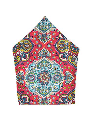 Image of BLACKSMITH Paisley and Floral Printed Italian Pocket Square for Men and Boys, for traditional Indian Wear like Bandhgala and Modi Jacket