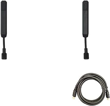 Hollyland Pyro Series Paddle 2.4/5 GHz Antenna with Mustang AV HS-101 HDMI Cable