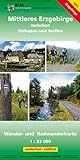  Mittleres Erzgebirge zwischen Zschopau und Seiffen: Wander- und Radwanderkarte GPS-fähig, wetterfest, reißfest, 1:33 000