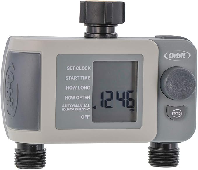 Orbit 24621 2Outlet Hose Faucet Timer, Gray Amazon.ca Tools & Home