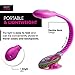 WITHit French Bull USB Rechargeable Clip On Book Light – Pink – LED Reading Light with Clip for Books, eBooks, Reduced Glare, Portable, Lightweight - Integrated USB Plug, Rechargeable Battery Included