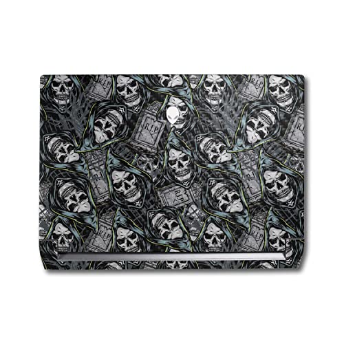 Image of MightySkins Carbon Fiber Skin Compatible With Alienware M17 R5 (2022) Full Wrap Kit - Wall Of Death | Protective, Durable Textured Carbon Fiber Finish | Easy To Apply & Change Styles | Made in the USA