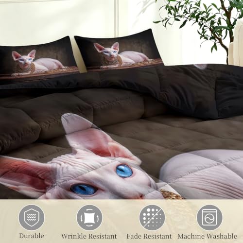 Edredón con 2 fundas de almohada de 80 x 80 cm suave y transpirable para cama 4