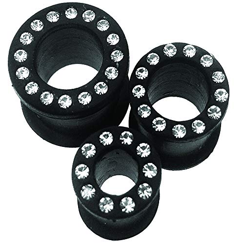 6 gauges 6g ear plugs flesh tunnels double flare expander stretcher taper MoDTanOiz 6g 4mm