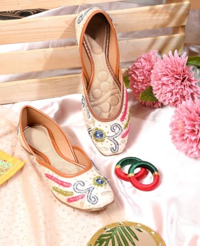 Image of SilverArrow Ethnic Embroidery Jutti with Beautiful Design for Women & Girls