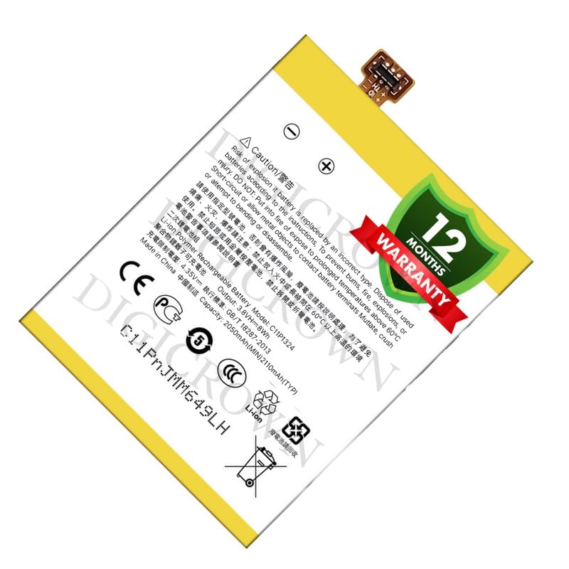 Image of Original C11P1324 Battery Compatible for Asus Zenfone 5 (A500CG, A500KL, A501CG, T00F, T00J, T00J-D, T00P) - (2050mAh) - 1 Year Warranty