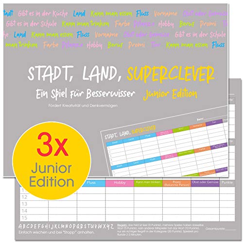 Preisvergleich Produktbild Stadt, Land, Superclever (Junior Edition (3X))