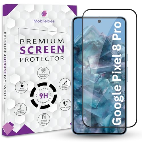 Image of Premium Tempered Glass Screen Protector Guard For Google Pixel 8 Pro (6.7 Inch, Pack of 1) | Edge to Edge Coverage With Easy to installation kit