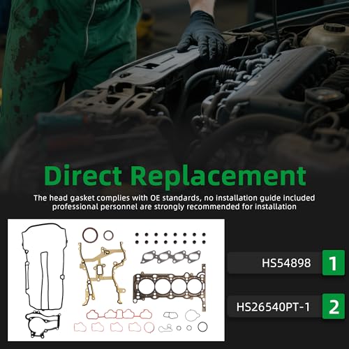 Image of Head Gasket Set HS26540PT-1, Fit for Chevy Cruze /Sonic /Trax, Fit for Buick Encore,1.4L Gas DOHC VIN-B C 9 2011-2016, OE HS54898(35pcs)
