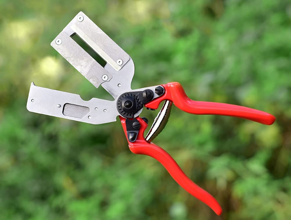 Jardín Injerto Kit Profesional Podadora Cortar Tijeras Jardinería Herramienta de Injertar con Cuchillas para Árboles Frutales/Flores/Herramientas de Corte Carraca