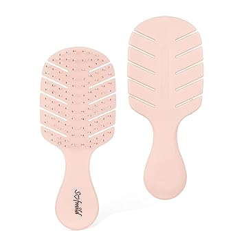 Hair Brush Mini Travel Vent Cute Wet Brush,Speed Dry Shower Detangler Hair Brush,Glide Through Tangles With Ease For Women Girl Kids All Hair Types (Small)