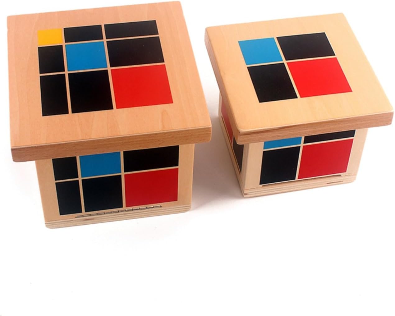 Montessori Arithmetic Algebraic Binomial Cube Trinomial Cube Wood Toys Math Elementary Education Toys Children Arithmetic Algebraic Math Teaching Aids (C)