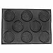 Sonline Moldes de pan de hamburguesa de silicona perforadas para hornear moldes antiadherentes para adaptarse a medias sartenes gr??E