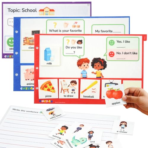 CHEFAN Sentence Building for Kids, Speech Therapy Conversation Cards - image 1