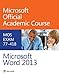 Exam 77-418 Microsoft Word 2013