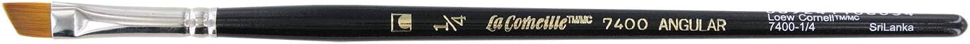 Loew Cornell Golden Taklon Brushes 1/4 in. Angular Shader 7400